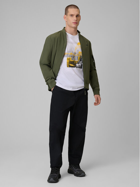 4F 4F T-Shirt CITY Biały Regular Fit
