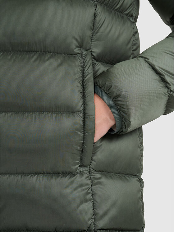 4F 4F Płaszcz zimowy MIDSHOP TEXTILE Khaki Regular Fit