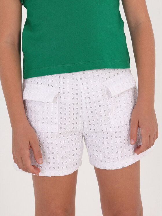 Mayoral Mayoral Pantalon scurți din material 6237 Alb