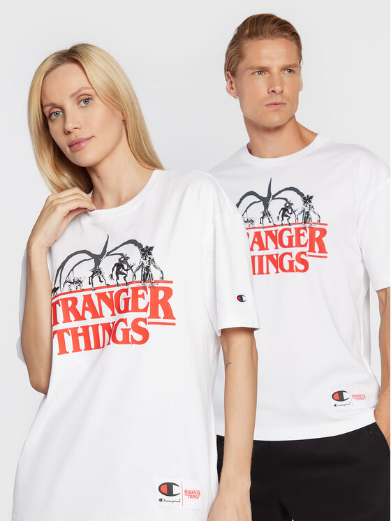 Champion Champion Тишърт Unisex STRANGER THINGS 217791 Бял Custom Fit