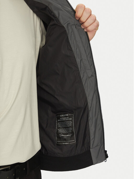 Geox Geox Преходно яке Vincit M5522E T3205 F3277 Сив Regular Fit