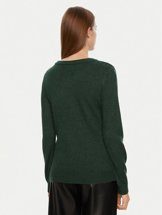 Vila Vila Sweater Ril 14054177 Zöld Regular Fit