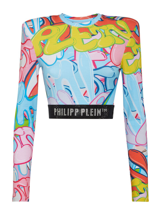 PHILIPP PLEIN PHILIPP PLEIN Top 15435 Multicolore Skin Tight Fit