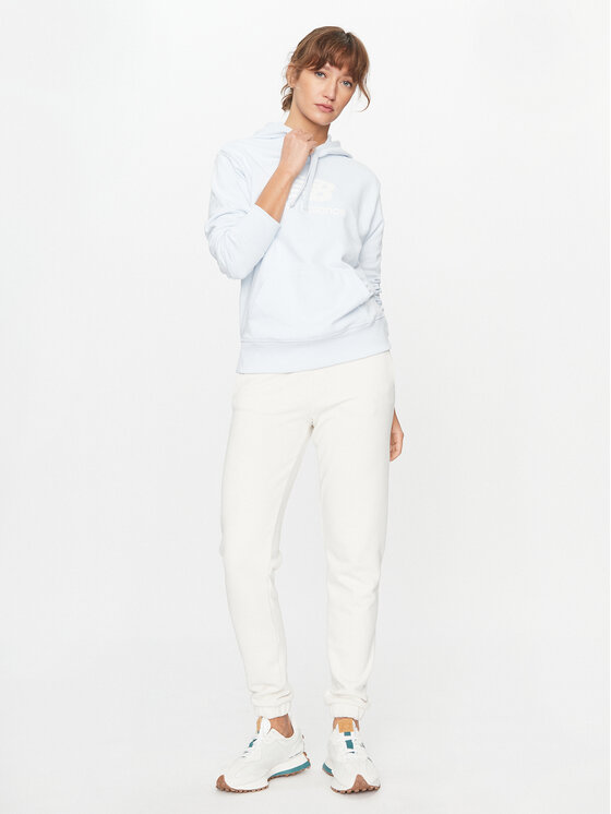 New Balance New Balance Bluză Essentials Stacked Logo Hoodie WT31533 Albastru celest Regular Fit