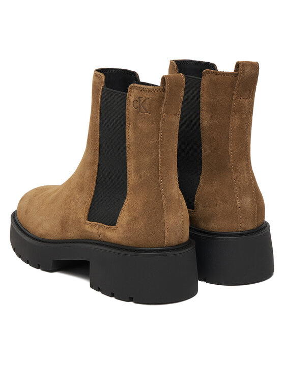 Calvin Klein Jeans Calvin Klein Jeans Klassische Stiefeletten Chunky YW0YW02071 Beige