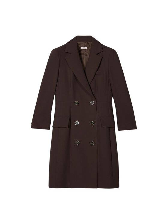 Oltre Oltre Vestito da giorno 7056R005044N032 Marrone Slim Fit