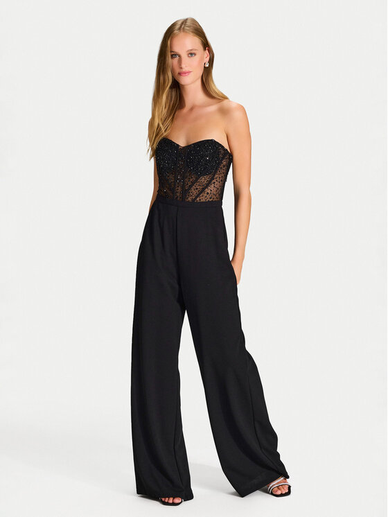 Hey Kyla Hey Kyla Salopetă 3AI010HK Negru Regular Fit