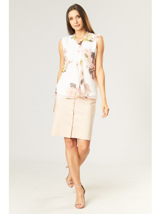 QUIOSQUE QUIOSQUE Halenka 2LY002 Écru Regular Fit