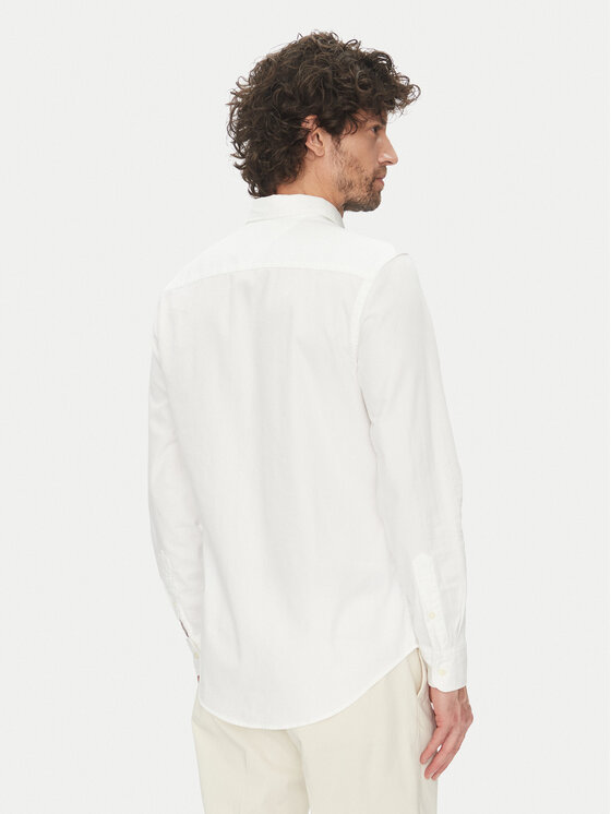 Tommy Hilfiger Tommy Hilfiger Košile MW0MW38556 Bílá Slim Fit