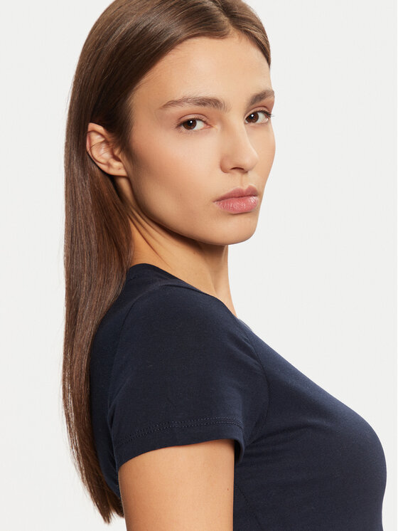 Tommy Jeans Tommy Jeans Marškinėliai DW0DW20459 Tamsiai mėlyna Slim Fit