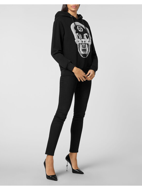 PHILIPP PLEIN PHILIPP PLEIN Bluza 1309 Czarny Regular Fit