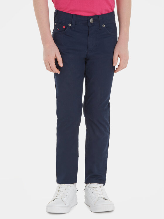 Tommy Hilfiger Tommy Hilfiger Pantaloni di tessuto Scanton KB0KB08470 S Blu scuro Regular Fit