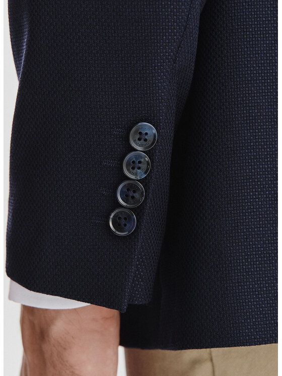 Pako Lorente Pako Lorente Marynarka P25WP-3X-030 Granatowy Slim Fit