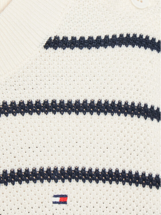 Tommy Hilfiger Tommy Hilfiger Sweter KG0KG07285 D Écru Regular Fit