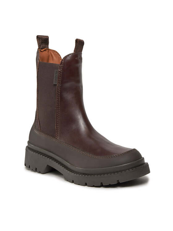 Gant Gant Kotníková obuv s elastickým prvkem Prepnovo Chelsea Boot 27551396 Hnědá