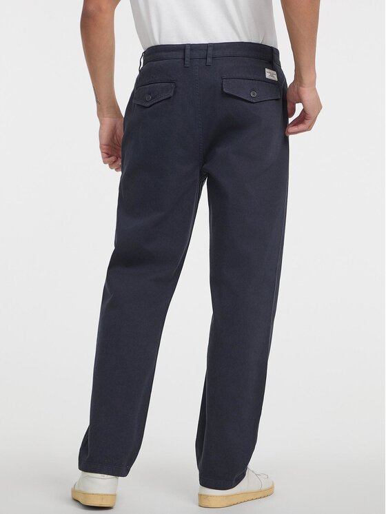 Guess Guess Kalhoty z materiálu 166057 Modrá Regular Fit