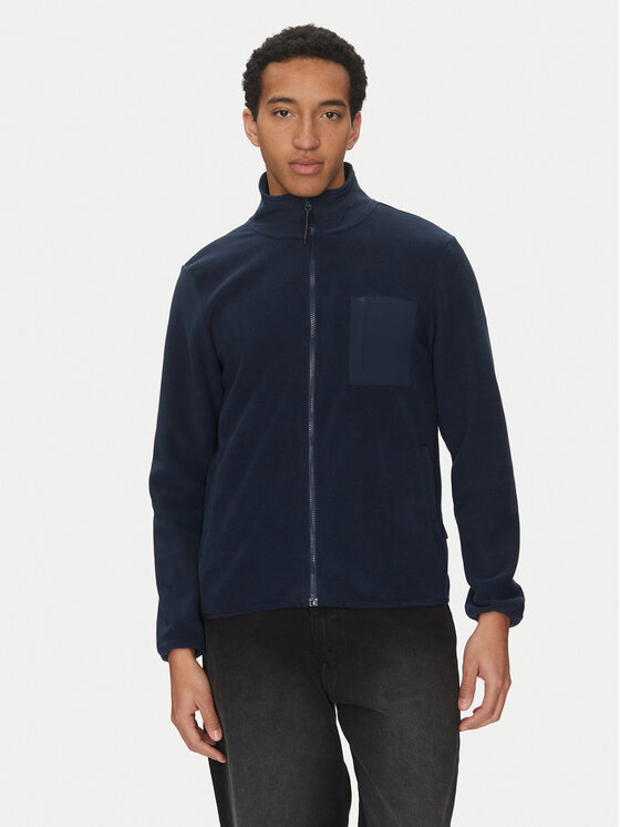 Blend Blend Felpa di pile 20717849 Blu scuro Regular Fit