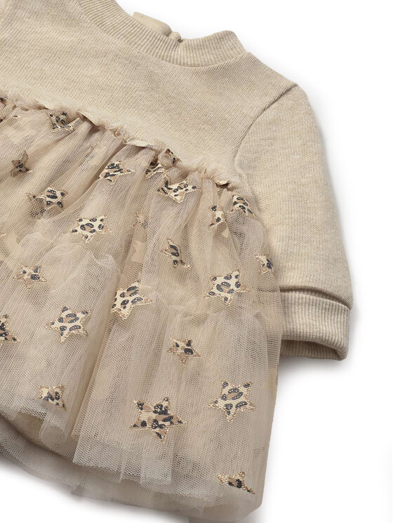 Mayoral Mayoral Vestito da giorno 2824 Beige Regular Fit