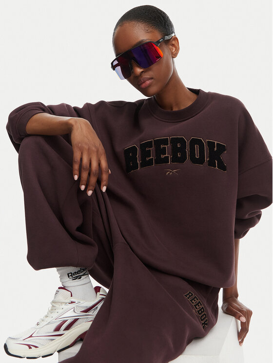 Reebok Reebok Μπλούζα Inka RK25686CCW Σκούρο καφέ Oversize