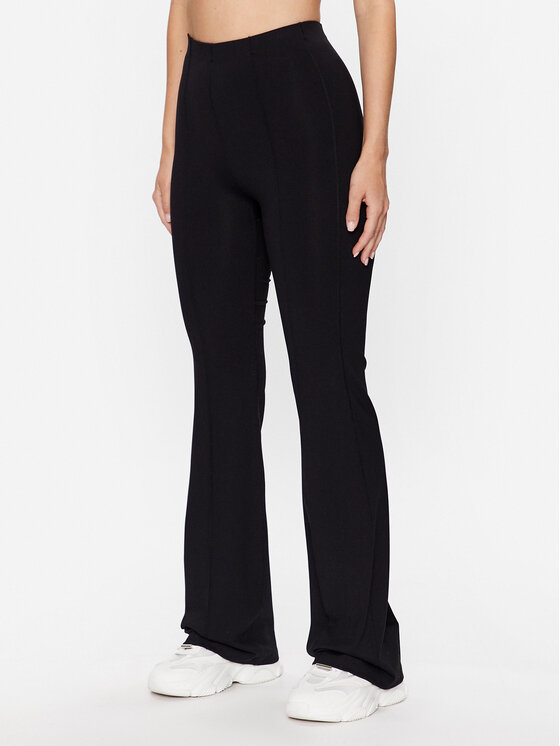 Guess Guess Sportinės kelnės Aggie V3YB02 MC04N Juoda Flare Fit