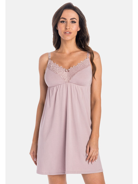 Teyli Damski Szlafrok, rozmiar XS, Brązowy, do karmienia Nanni