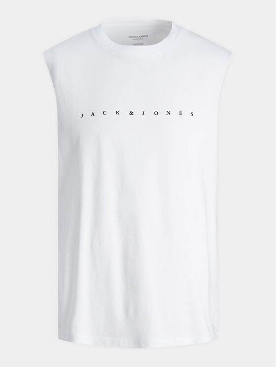 Jack&Jones Jack&Jones Tank top Jjestar 12249131 Λευκό Oversize