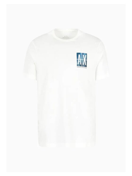 Armani Exchange Armani Exchange Tričko T-SHIRT Biela Slim Fit