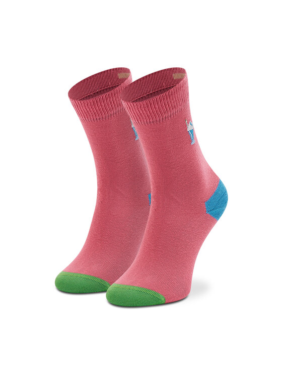 Șosete Lungi pentru Copii Happy Socks KBEMS01-3500 Roz