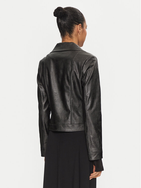 Joseph Ribkoff Joseph Ribkoff Bunda z imitácie kože 234902F24 Sivá Slim Fit