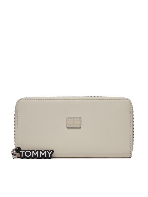 Portofel Mare de Damă Tommy Jeans Tjw City Girl Large Za AW0AW15835 Bej