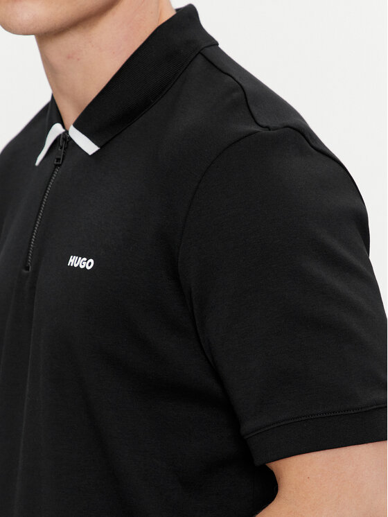 HUGO Hugo Polo Dalomino 50511721 Crna Regular Fit