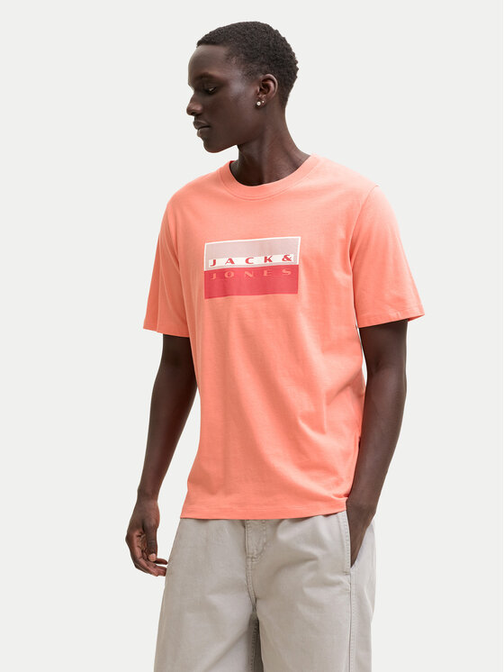 Jack & Jones Jack & Jones Tričko Fusion Dots 12289863 Ružová Regular Fit