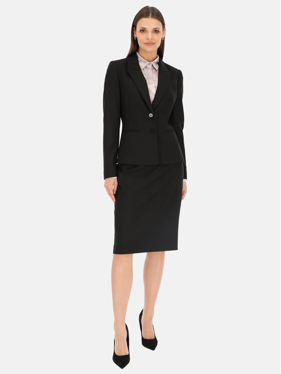 Potis & Verso Potis & Verso Marynarka Jasmina Czarny Regular Fit