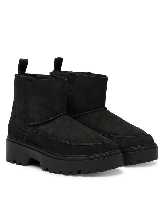 Tommy Hilfiger Tommy Hilfiger Cizme de zăpadă Real Shearling Pullon FW0FW08997 Negru