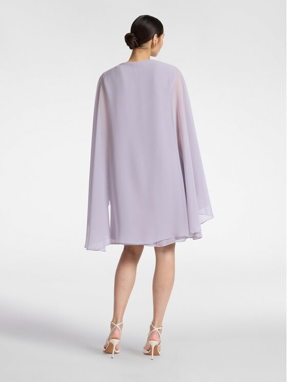 Elena Mirò Elena Mirò Sukienka codzienna 7071P000280N0B9 Fioletowy Regular Fit