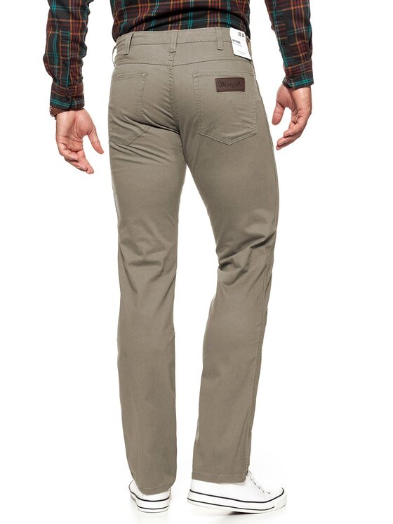 Wrangler Wrangler Spodnie materiałowe ARIZONA Beżowy Straight Fit