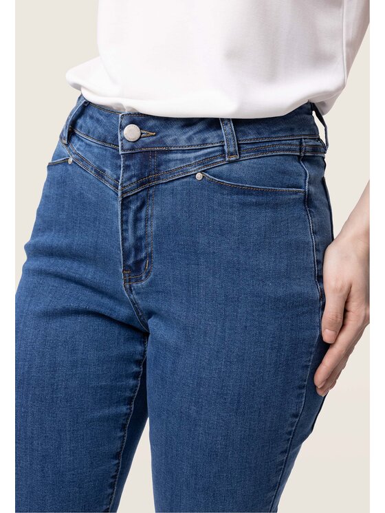 QUIOSQUE QUIOSQUE Dámské kalhoty 3SN001 Tmavomodrá Regular Fit