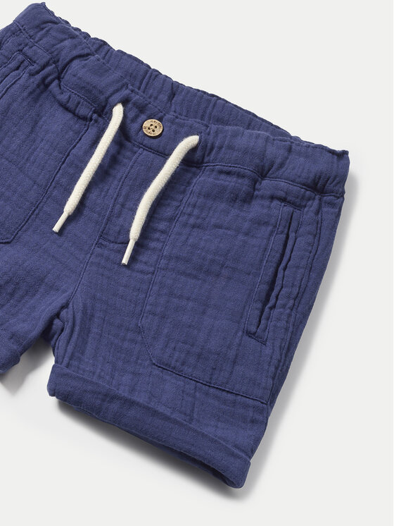 Mayoral Mayoral Pantaloncini di tessuto 1236 Blu scuro Regular Fit