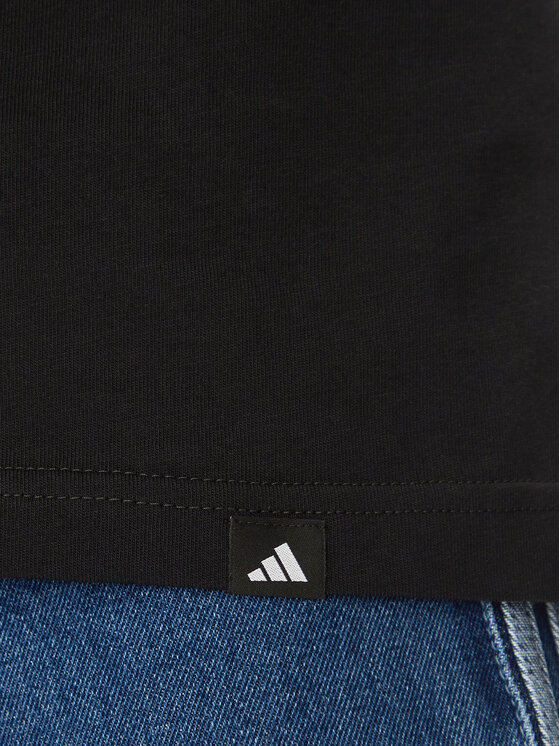 adidas adidas Marškinėliai Lounge Still Life Lemons Graphic JN7367 Juoda Regular Fit