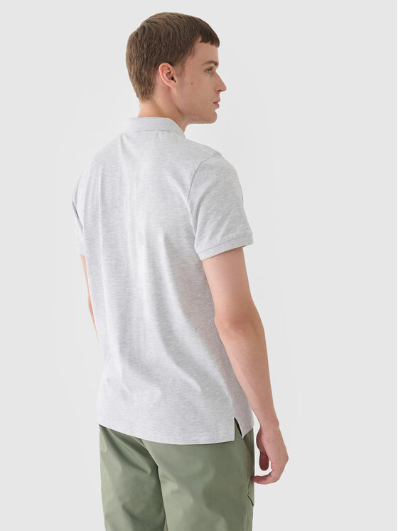 4F 4F Polokošeľa 4FWMM00TPTSM367-27M Sivá Regular Fit