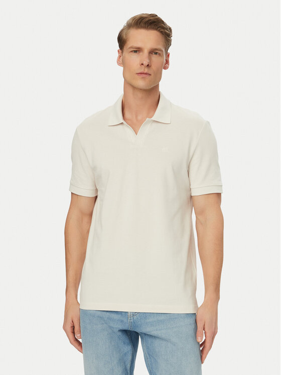 Calvin Klein Jeans Tricou polo LV04RF215G Crem Regular Fit