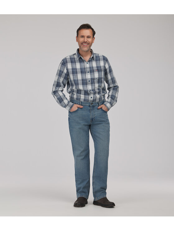 Lee Cooper Lee Cooper Jeansy SMITH Niebieski Relaxed Fit