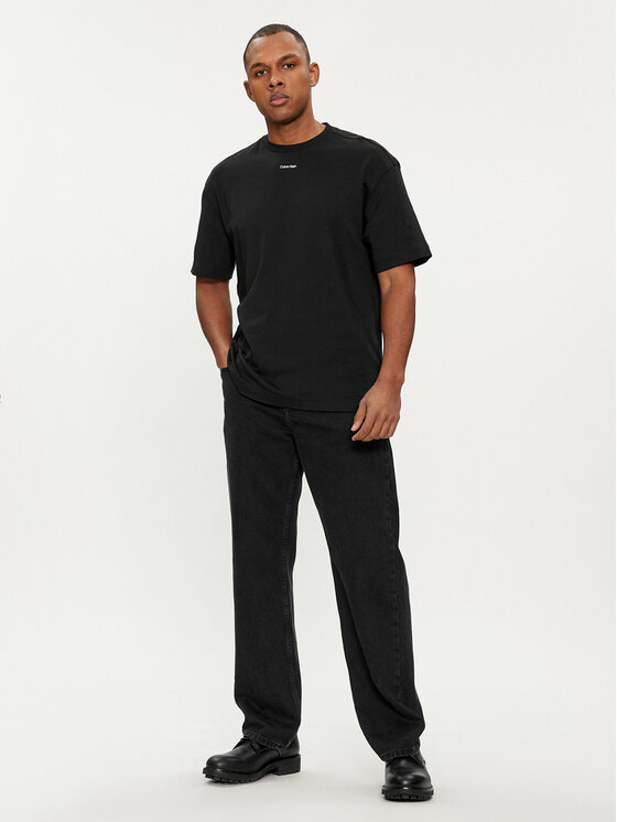 Calvin Klein Calvin Klein T-shirt Nano Logo K10K112487 Crna Regular Fit