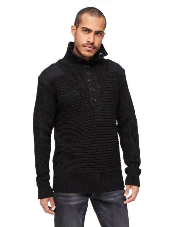Brandit Brandit Sweter 5027.2 Czarny Regular Fit