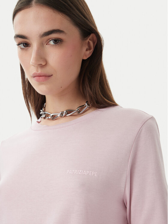 Patrizia Pepe Patrizia Pepe T-Shirt 2M4542/J419-M564 Ανοιχτό ροζ Regular Fit
