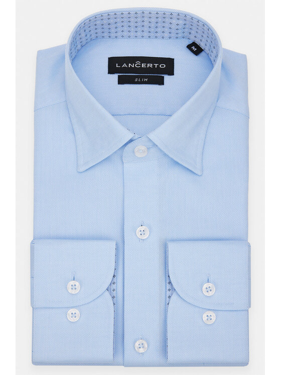 Lancerto Lancerto Koszula Edie KO073123000033 Błękitny Slim Fit