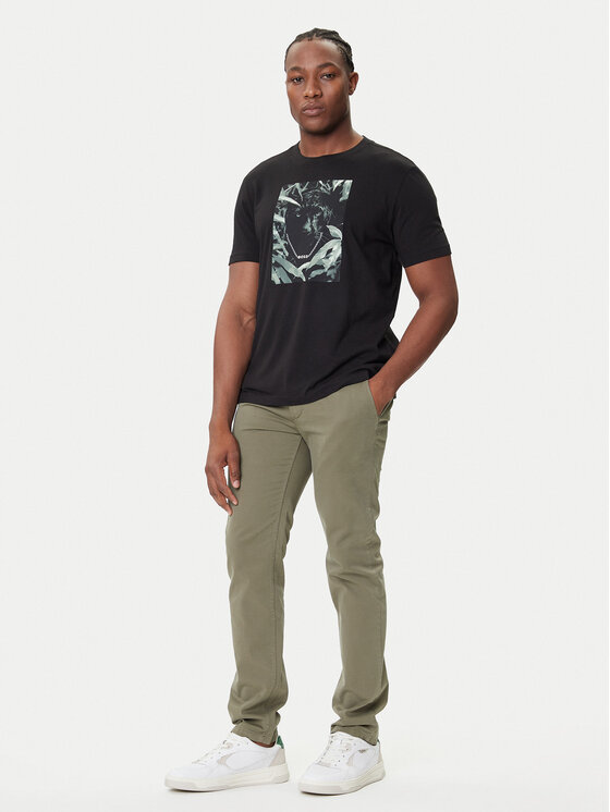 BOSS BOSS T-Shirt Te_Animali 50546362 Czarny Regular Fit
