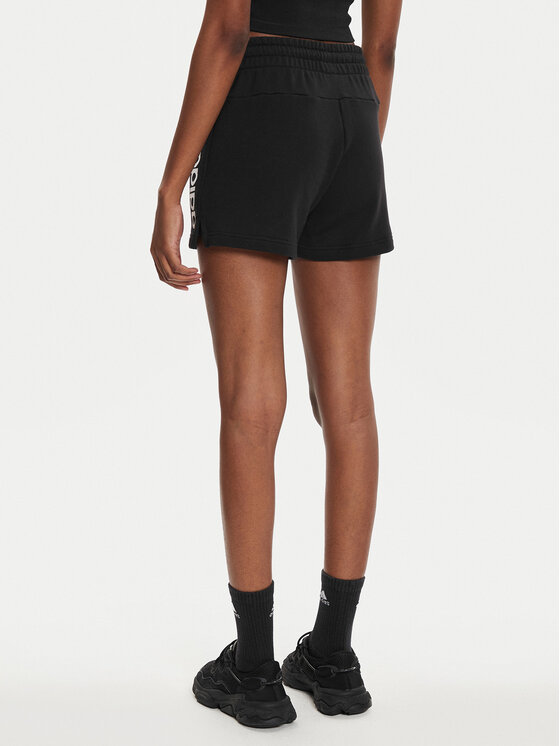 adidas adidas Sportske kratke hlače Essentials Linear French Terry Shorts IC4442 Crna Slim Fit