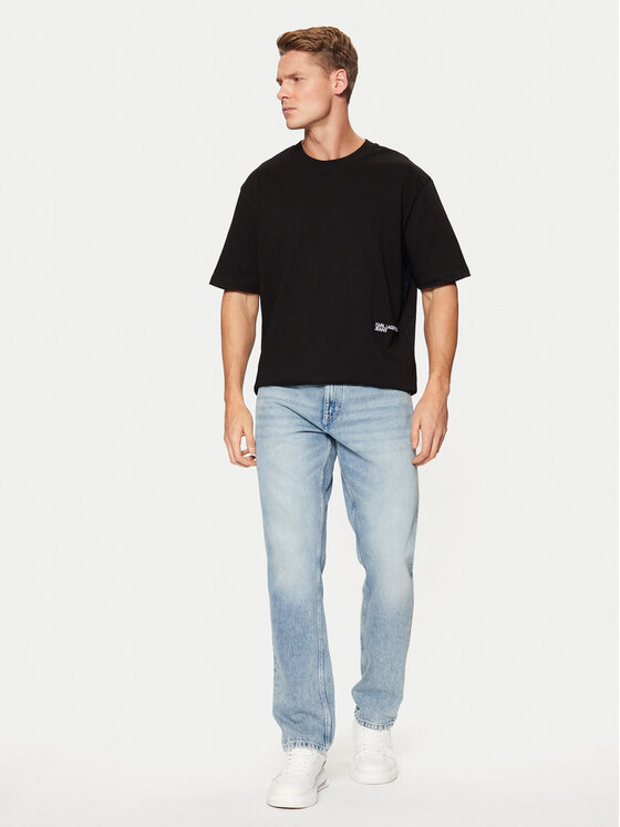 Karl Lagerfeld Jeans Karl Lagerfeld Jeans T-shirt A1M17113 Nero Relaxed Fit