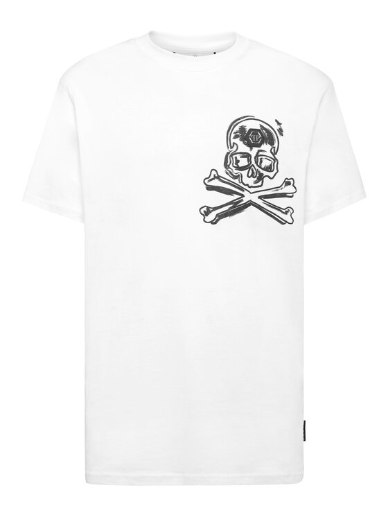 PHILIPP PLEIN PHILIPP PLEIN T-Shirt 24641 Biały Regular Fit